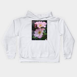 Pink Rose Flower Photo Kids Hoodie